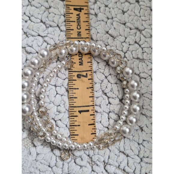 Touchstone Crystal By Swarovski Pearl Wrap Bracelet - Picture 8 of 9